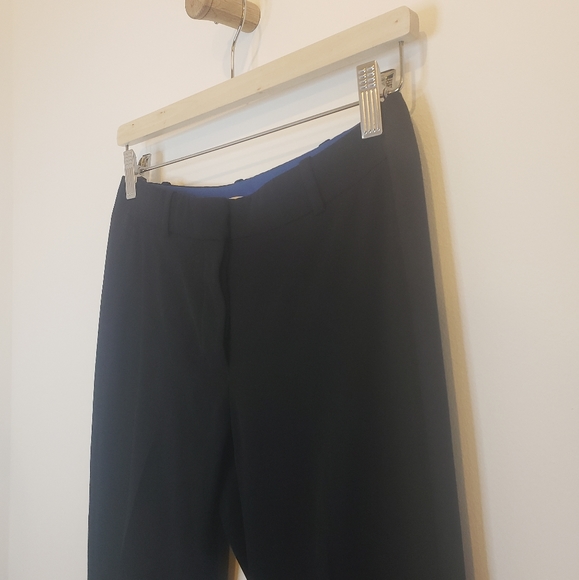 Aritzia Wilfred Black Crepe Button Fly Tuxedo Cropped Trouser Pant Size 00 - Picture 3 of 10